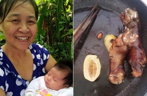 Kết quả hình ảnh cho Cười sái quai hàm với món canh lợi sữa mẹ ruột nấu cho con gái