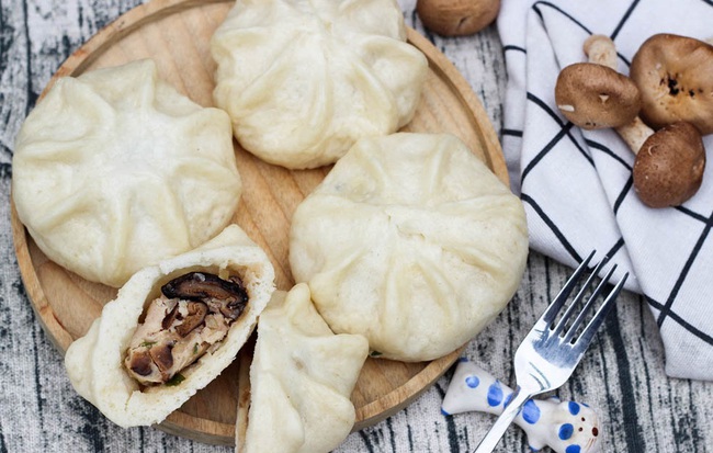 Hóa ra làm bánh bao gà nấm đang hot chỉ đơn giản thế này thôi!