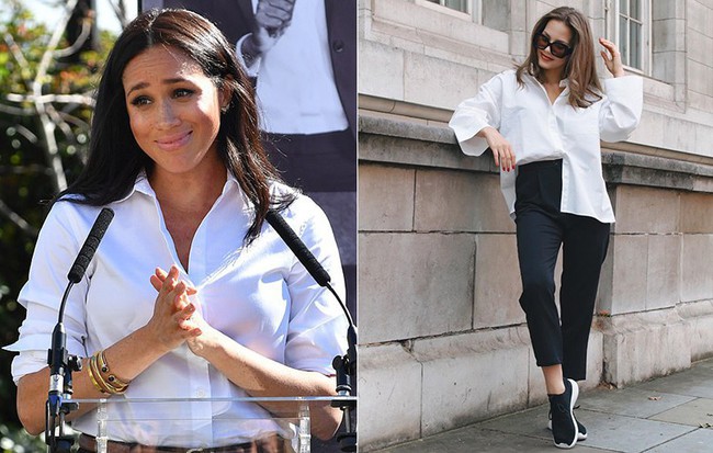 Tinh tế nhắc đến công nương Diana, Meghan Markle còn gợi ý set đồ “chuẩn công sở” không bao giờ lỗi mốt
