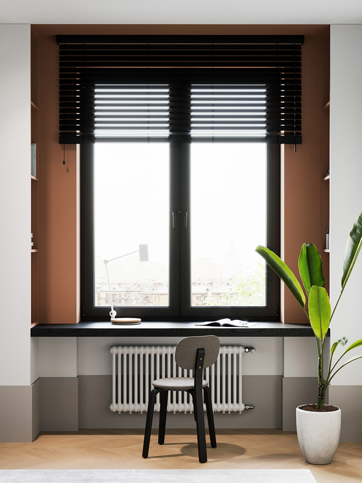 Đã mắt với căn hộ thiết kế tối giản ấm cúng nhờ bảng màu tone đất - Ảnh 14.