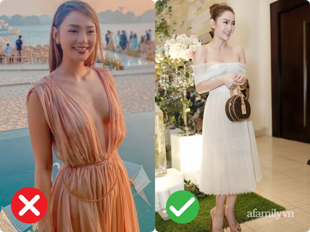 2 lần Minh Hằng diện váy phô diễn vòng 1 khi đi đám cưới: Bộ váy diện tại lễ cưới Đông Nhi tưởng đâu nền nã hóa ra cũng nhiều phen "hú hồn" - Ảnh 2. 2 lần Minh Hằng diện váy phô diễn vòng 1 khi đi đám cưới: Bộ váy diện tại lễ cưới Đông Nhi tưởng đâu nền nã hóa ra cũng nhiều phen "hú hồn" - Ảnh 2.