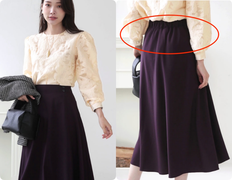 Chân váy midi dáng xòe - Ảnh 3. Chân váy midi dáng xòe - Ảnh 3.