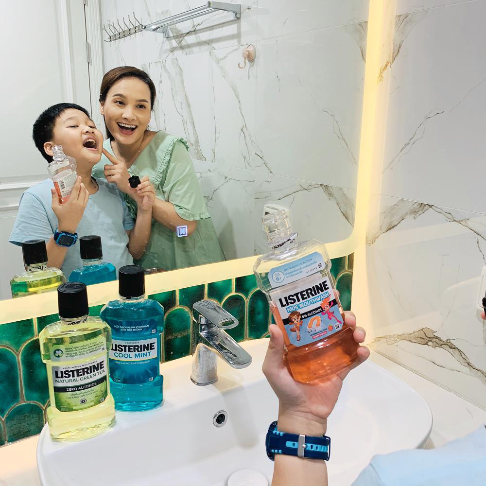 Mẹ Bảo Thanh chia sẻ tuyệt chiêu dụ dỗ “tín đồ hảo ngọt” Bin Bảo năng dùng nước súc miệng - Ảnh 3. Mẹ Bảo Thanh chia sẻ tuyệt chiêu dụ dỗ “tín đồ hảo ngọt” Bin Bảo năng dùng nước súc miệng - Ảnh 3.