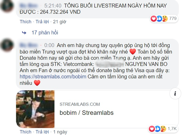 Nam streamer 9x gửi toàn bộ 270 triệu được fan donate để ủng hộ đồng bào miền Trung: "Em livestream gần 1 năm không lương hôm nay em sẽ dành tiền donate của anh em để gửi tới đồng bào miền Trung" - Ảnh 6. Nam streamer 9x gửi toàn bộ 270 triệu được fan donate để ủng hộ đồng bào miền Trung: "Em livestream gần 1 năm không lương hôm nay em sẽ dành tiền donate của anh em để gửi tới đồng bào miền Trung" - Ảnh 6.