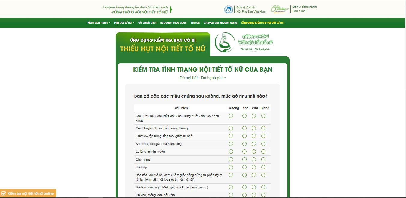 Ra mắt ứng dụng kiểm tra nội tiết tố nữ tại Việt Nam - Ảnh 3.