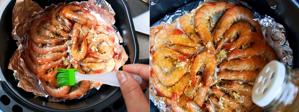Dùng nồi chiên không dầu làm tôm chiên muối tiêu thơm phức cực ngon - Ảnh 4.