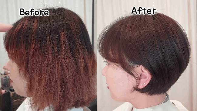 Tóc cháy sun hết vào do nhuộm tẩy tóc quá nhiều, nàng béo được cứu vớt bởi một mái tóc sang chảnh không ngờ - Ảnh 6. Tóc cháy sun hết vào do nhuộm tẩy tóc quá nhiều, nàng béo được cứu vớt bởi một mái tóc sang chảnh không ngờ - Ảnh 6.