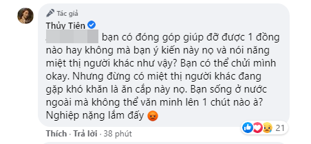 Bị miệt thị vì tài trợ học phí cho 2 học sinh miền Trung, Thủy Tiên gay gắt đáp trả: “Không phải cứ bỏ ra 50 - 100 nghìn là có quyền xúc phạm người khác” - Ảnh 5. Bị miệt thị vì tài trợ học phí cho 2 học sinh miền Trung, Thủy Tiên gay gắt đáp trả: “Không phải cứ bỏ ra 50 - 100 nghìn là có quyền xúc phạm người khác” - Ảnh 5.
