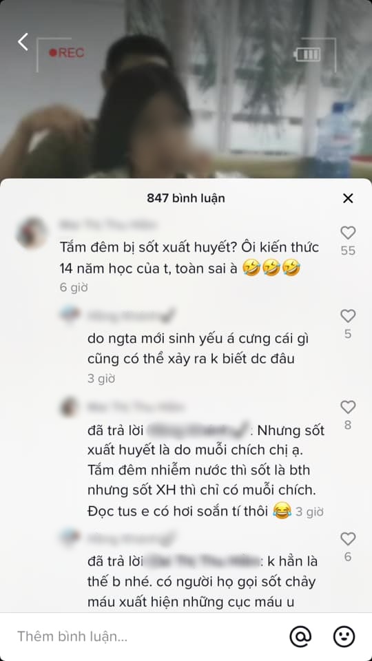 &quot;Vũ trụ sống ảo&quot; trên TikTok: Hết khoe đi chơi với chồng người ta, hội chị em bán hàng online tiếp tục gây tranh cãi khi phán sốt xuất huyết là do tắm đêm - Ảnh 2.