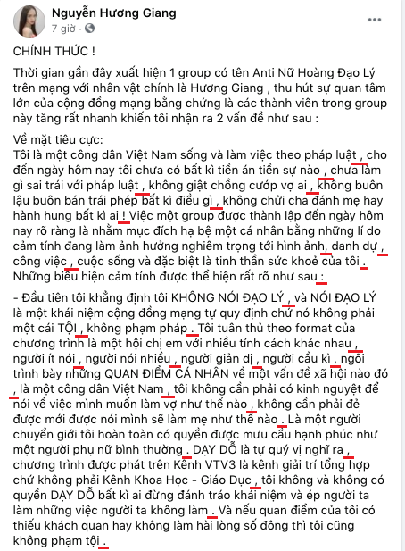 Thay vì nói đạo lý như cơm bữa, Hương Giang nên chịu khó trau dồi thêm Tiếng Anh, sai ngữ pháp tùm lum như này thì anti lại bàn tán - Ảnh 3.