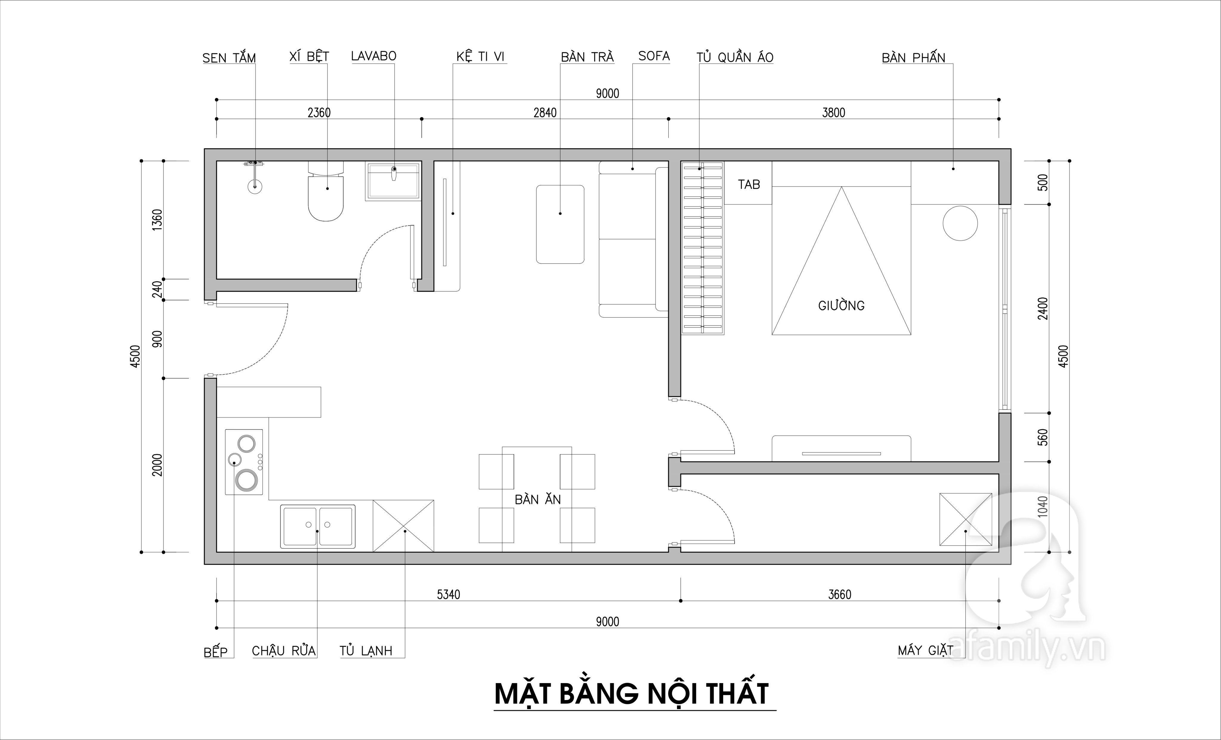 Tư vấn thiết kế căn hộ chung cư nhỏ cho cặp vợ chồng trẻ diện tích 40m² - Ảnh 2.