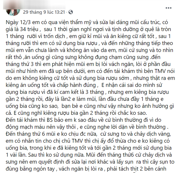 Từ câu chuyện của cô gái trẻ, bác sĩ chỉ ra điều cần khắc cốt khi tâm khi nâng mũi làm đẹp - Ảnh 1.