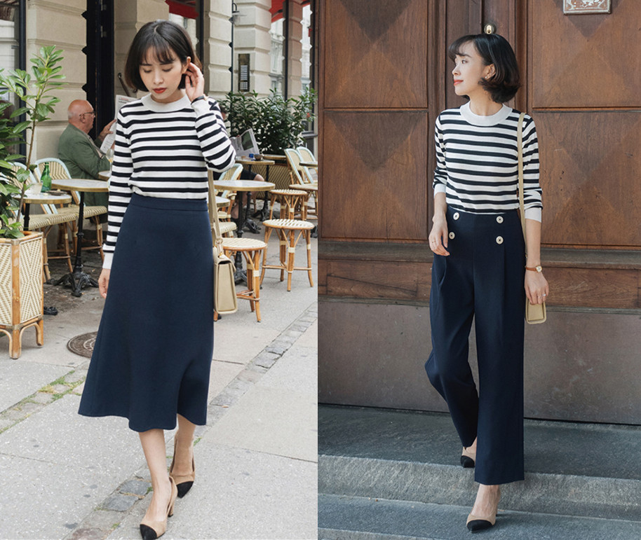 Thiếu đi 1 chiếc áo kẻ là bạn đã tự đánh điểm style tụt đi vài phần so với đồng nghiệp - Ảnh 7. Thiếu đi 1 chiếc áo kẻ là bạn đã tự đánh điểm style tụt đi vài phần so với đồng nghiệp - Ảnh 7.