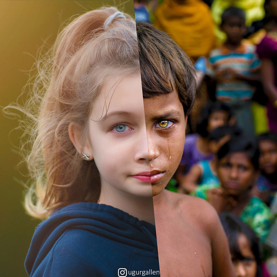 Hai thế giới: Bộ ảnh khiến người xem phải rơi nước mắt cho những đứa trẻ sống giữa làn sương bão đạn và bình yên là điều vô cùng xa xỉ   - Ảnh 7.
