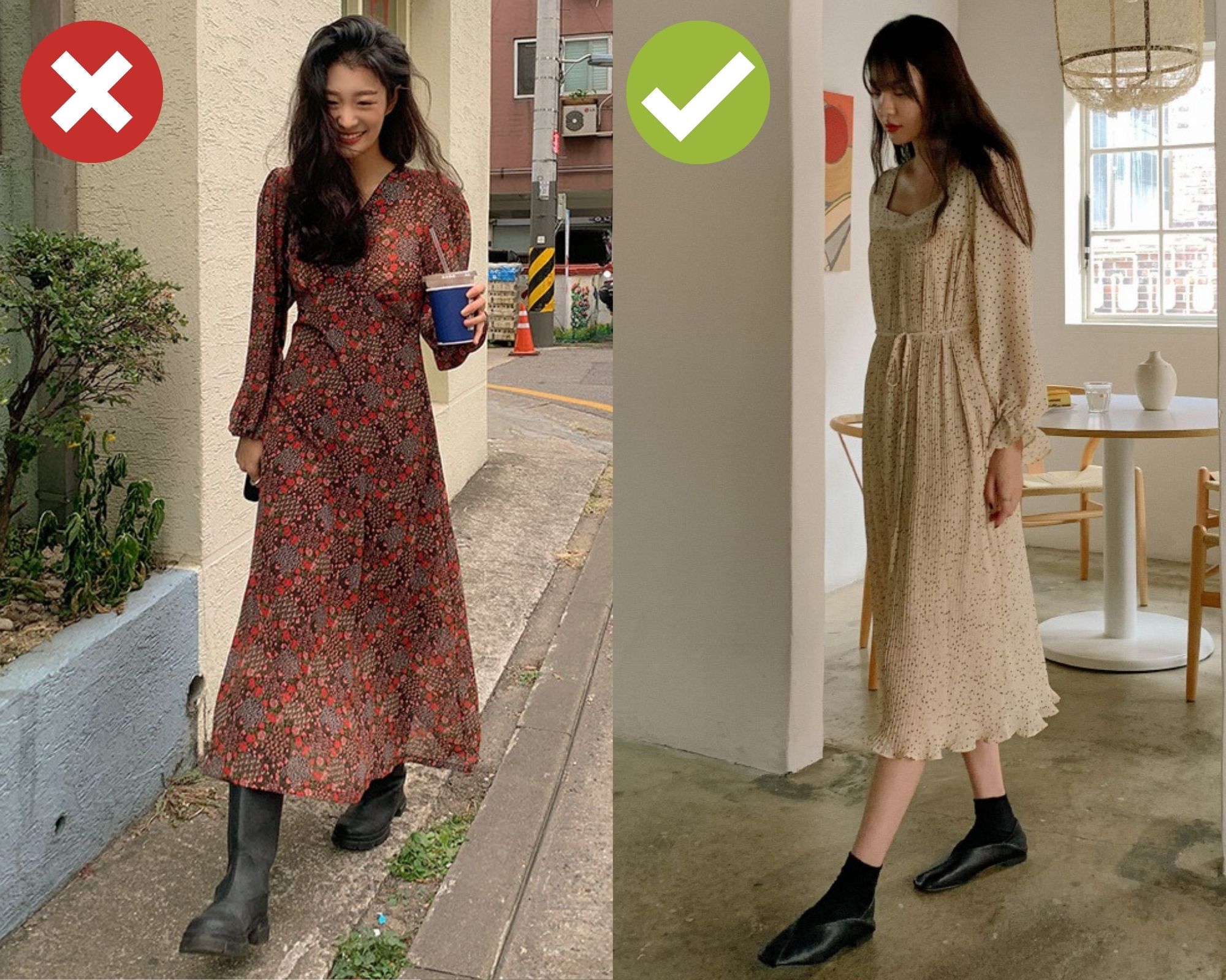 4 sai lầm khi diện váy dài khiến chị em bị dìm dáng thảm hại, mét 70 cũng thành mét rưỡi như chơi - Ảnh 2. 4 sai lầm khi diện váy dài khiến chị em bị dìm dáng thảm hại, mét 70 cũng thành mét rưỡi như chơi - Ảnh 2.