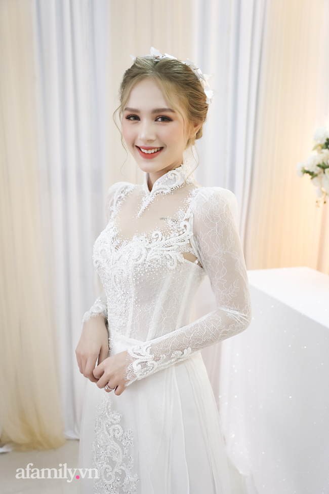 Cận cảnh váy cưới gần 1 tỷ đồng của Mai Hà Trang trong đám cưới với