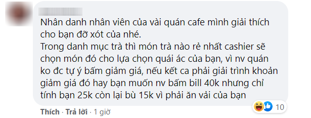 Khách dễ tính vào quán order 