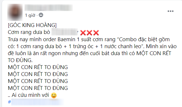 Ăn nấy ăn để suất cơm rang dưa bò ngon lành nhưng gần hết thì phát hiện một con rết to đùng ở đấy, khổ chủ tí ngất  - Ảnh 1.