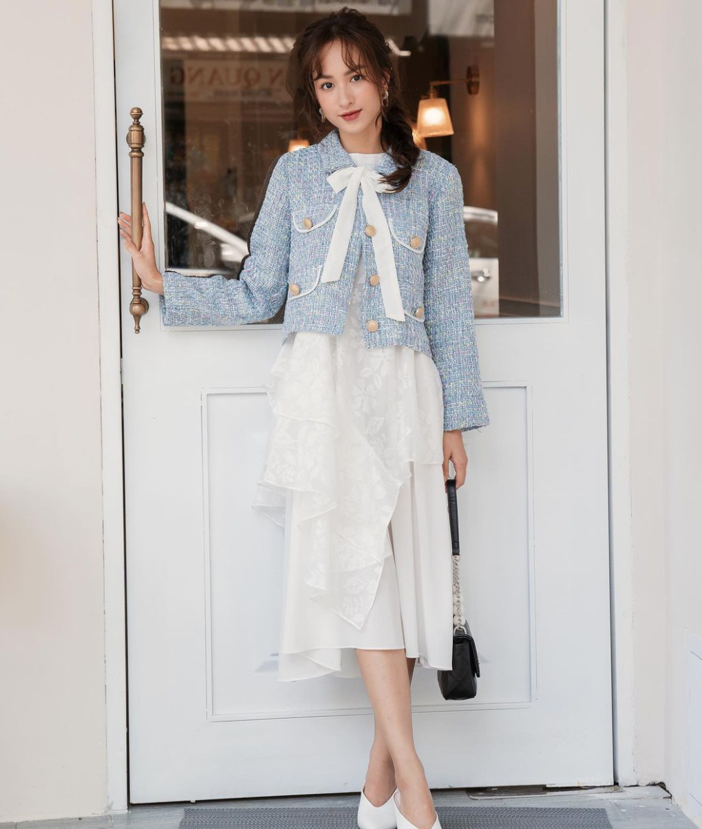Sắm đồ đi ăn cưới: Chỉ cho chị em chỗ mua 9 cây đồ vải tweed sang chảnh mà vẫn tinh tế - Ảnh 4. Sắm đồ đi ăn cưới: Chỉ cho chị em chỗ mua 9 cây đồ vải tweed sang chảnh mà vẫn tinh tế - Ảnh 4.