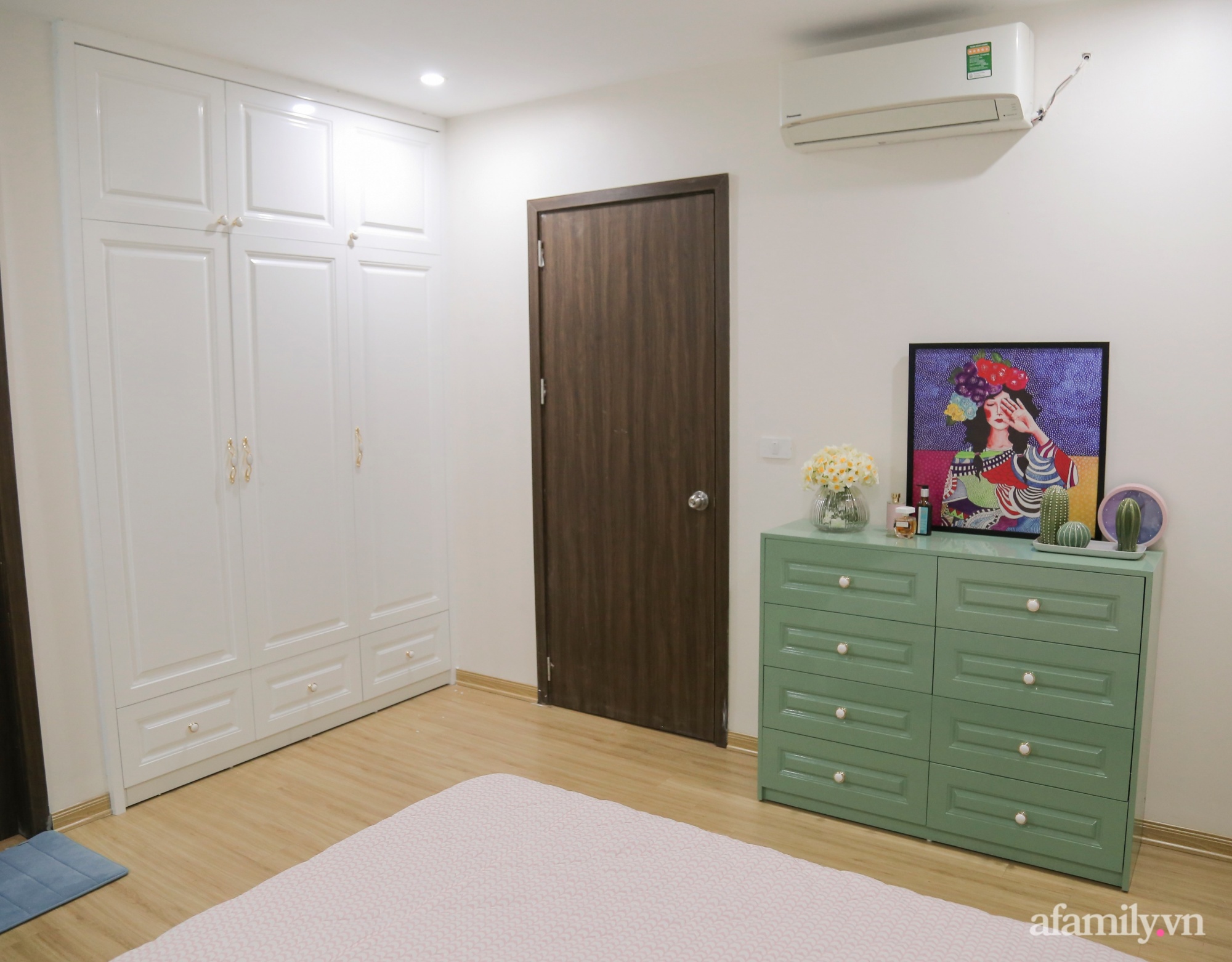 Căn hộ 72m² ngập tràn yêu thương với gam màu xanh mint cùng phong cách tân cổ điển ở Bắc Ninh - Ảnh 11.