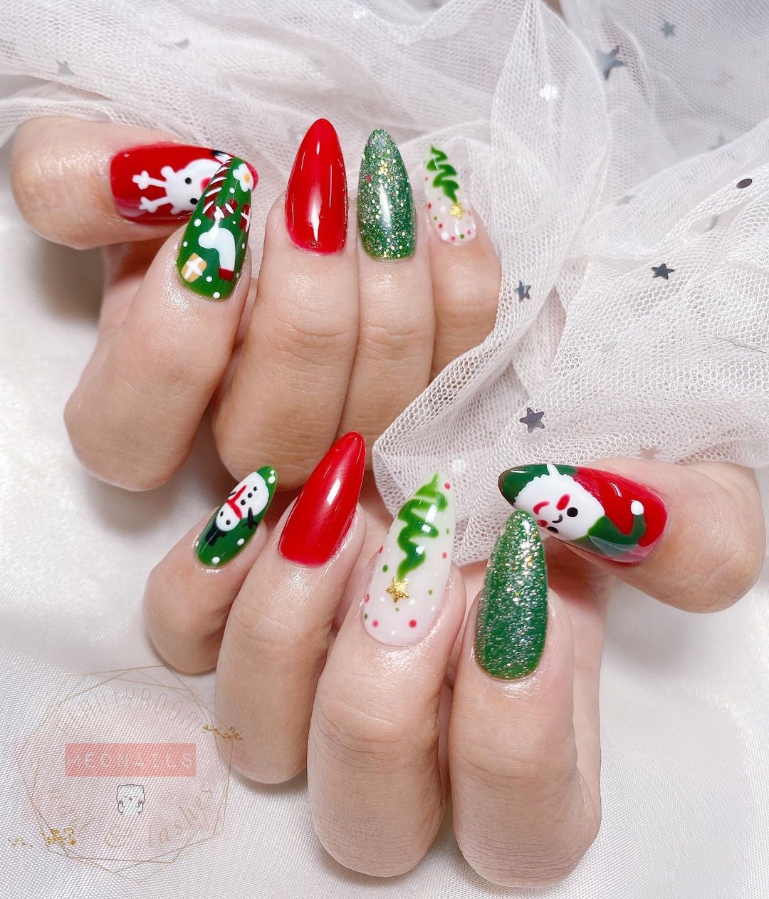 KellyPang Blog  9 Mẫu Nail Christmas Bạn Nên Thử