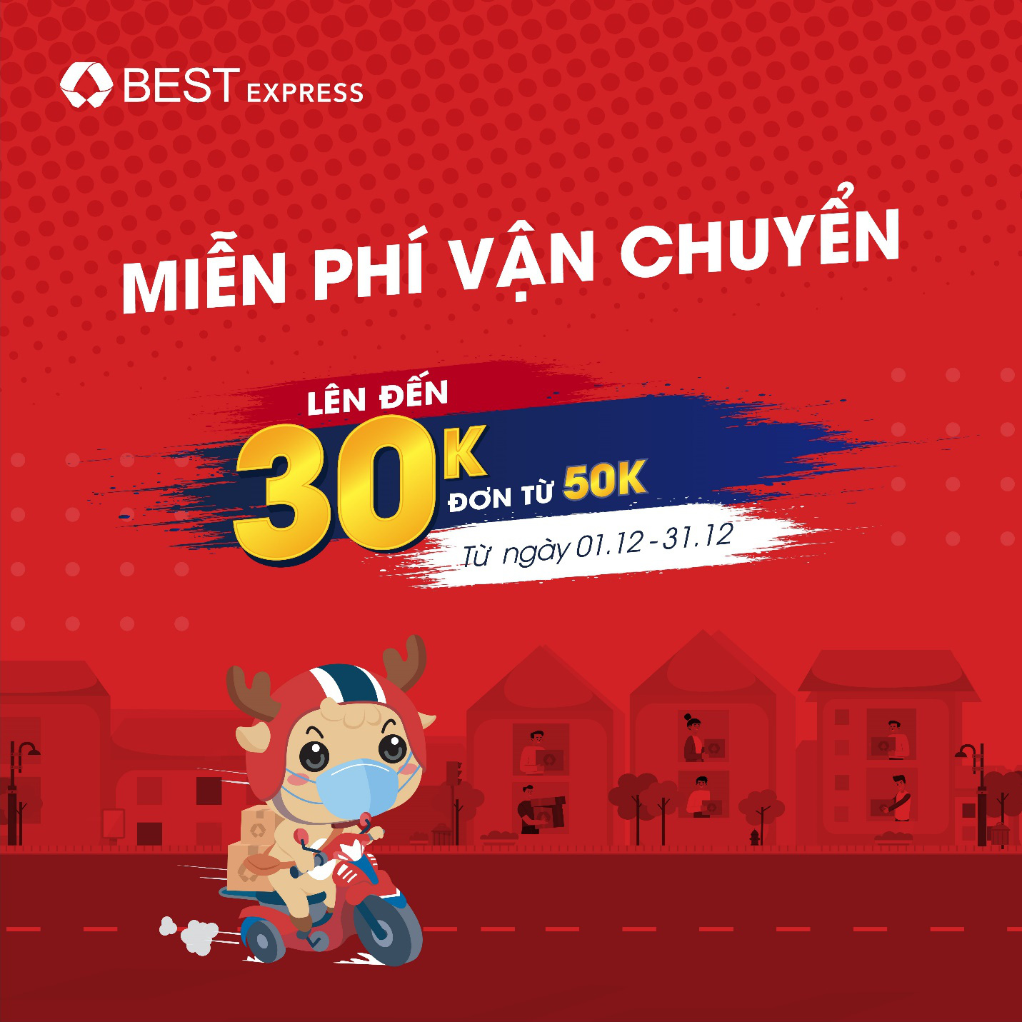 BEST Express si&ecirc;u ưu đ&atilde;i ph&iacute; vận chuyển trong th&aacute;ng 12 - Ảnh 1.
