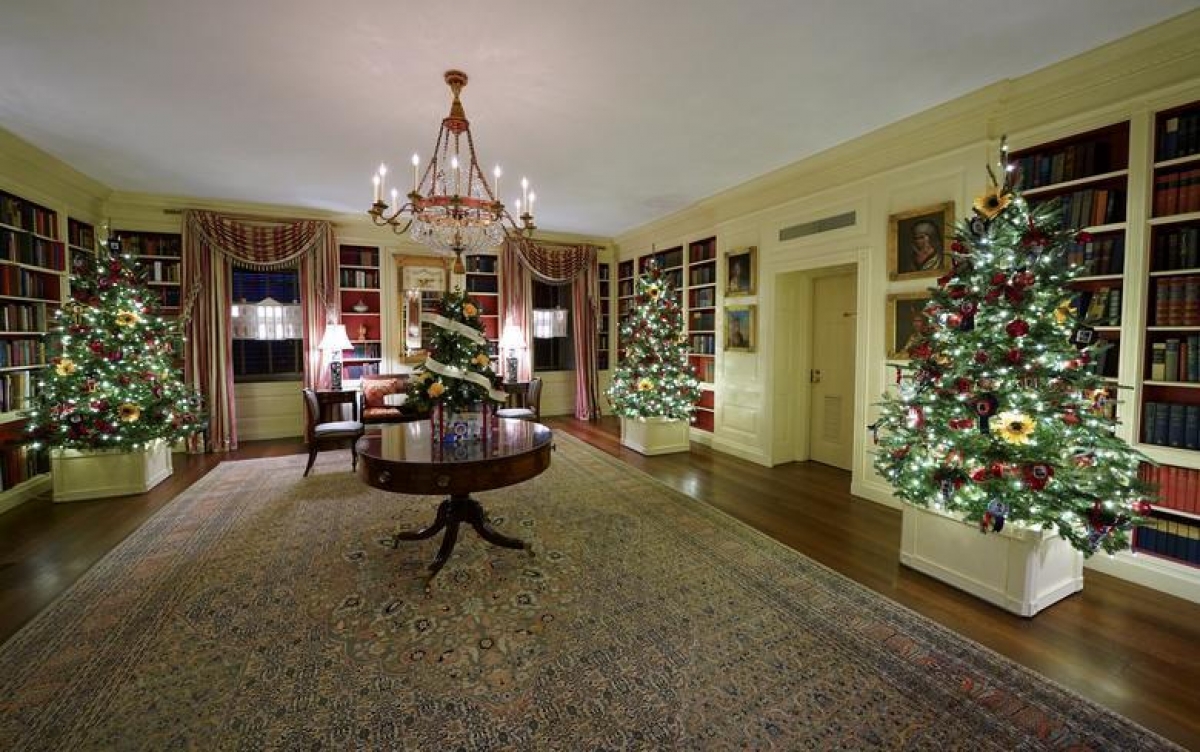 Nhà Trắng trang trí lộng lẫy đón Giáng sinh 2020 - Ảnh 6.