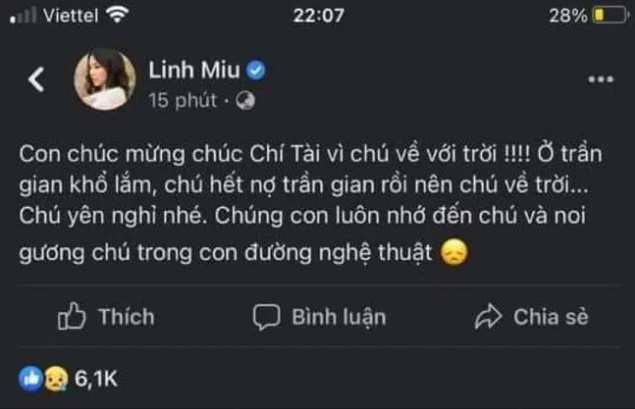 Linh Miu lên tiếng sau khi bị ném đá vì chúc mừng - Ảnh 1.