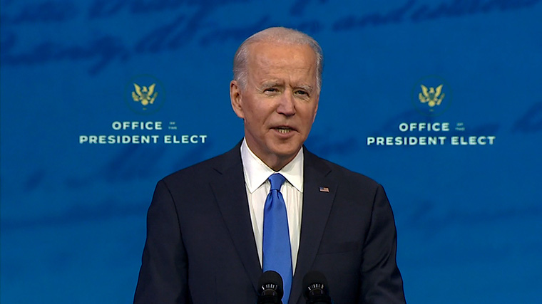 Bài phát biểu đầu tiên của ông Biden với tư cách tổng thống tân cử - Ảnh 1.
