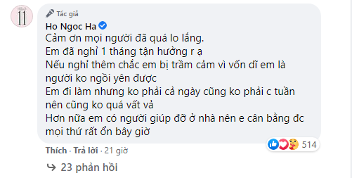 Hồ Ngọc Hà trải lòng lý do mới sinh 1 tháng đã đi làm sau khi bị nhắc nhở - Ảnh 5.