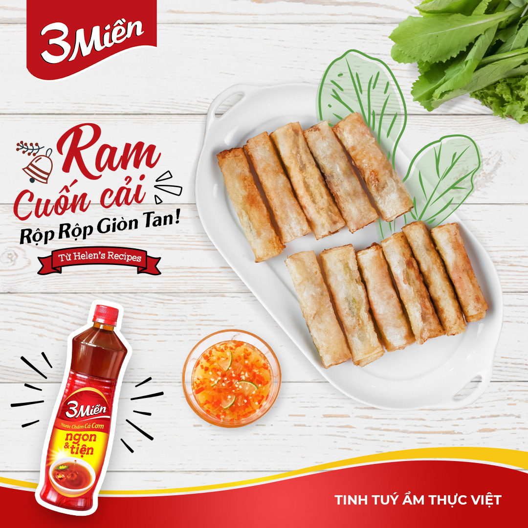 Cuốn trọn yêu thương gia đình với công thức ram cuốn cải từ Helen’s Recipes - Ảnh 1.