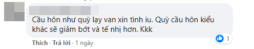 Cộng đồng mạng tranh cãi về màn quỳ gối cầu hôn của Quý Bình: “Quỳ như xin lỗi, chịu phạt” - Ảnh 2.