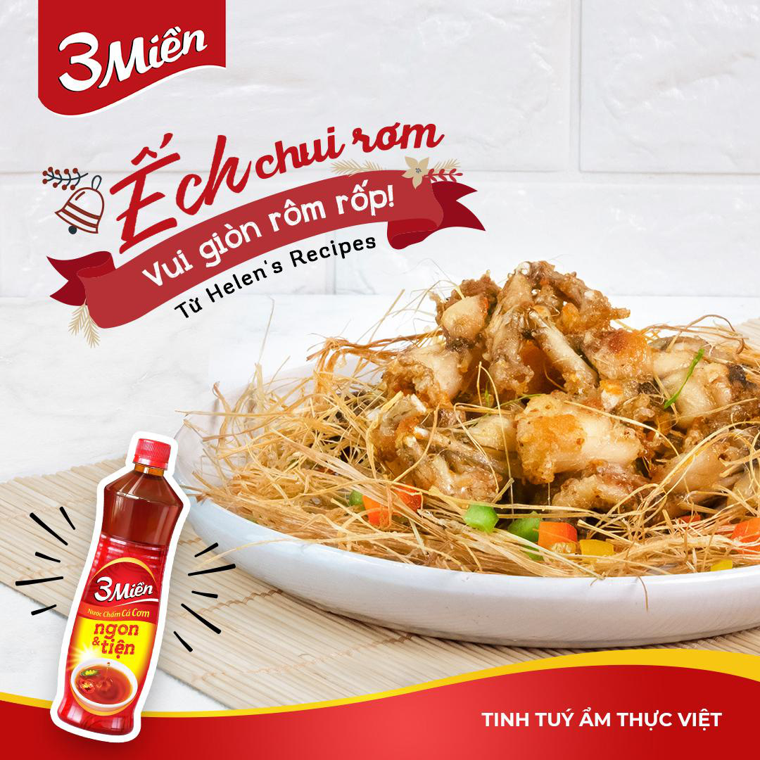 Thêm vị miền tây với công thức Ếch chui rơm từ Helen’s Recipes cho mâm cơm cuối năm vui giòn rôm rốp - Ảnh 2.