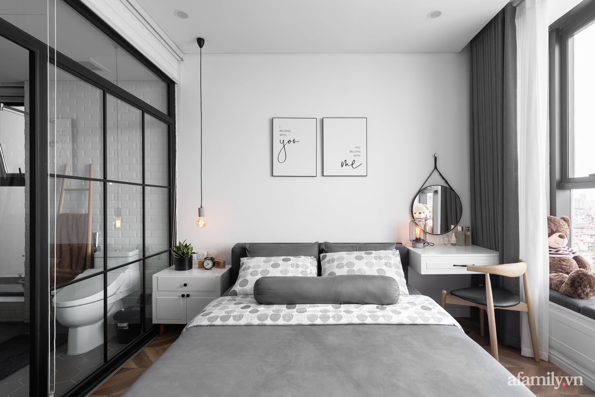 Căn hộ 90m² đẹp hiện đại và cuốn hút với tông màu trắng xám có chi phí nội thất 300 triệu đồng ở chung cư Ancora Residence Lương Yên, Hà Nội - Ảnh 17.