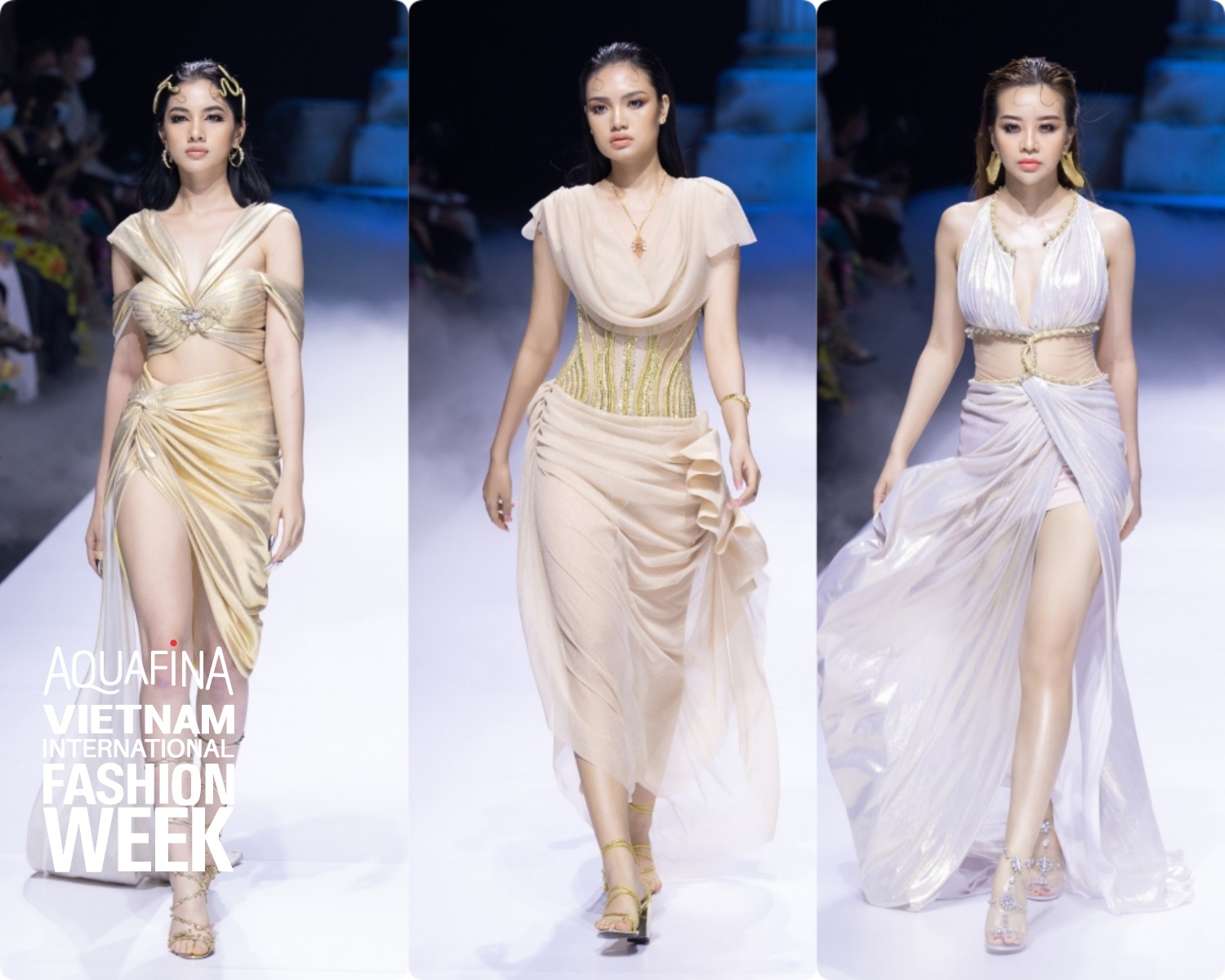 Cả dàn mỹ nhân Vbiz hóa thân thành "nữ hoàng Hi Lạp" trong show diễn của NTK Đỗ Long: "Căng nhất" là HH Đỗ Mỹ Linh với bộ cánh nặng tới 40kg - Ảnh 5. Cả dàn mỹ nhân Vbiz hóa thân thành "nữ hoàng Hi Lạp" trong show diễn của NTK Đỗ Long: "Căng nhất" là HH Đỗ Mỹ Linh với bộ cánh nặng tới 40kg - Ảnh 5.