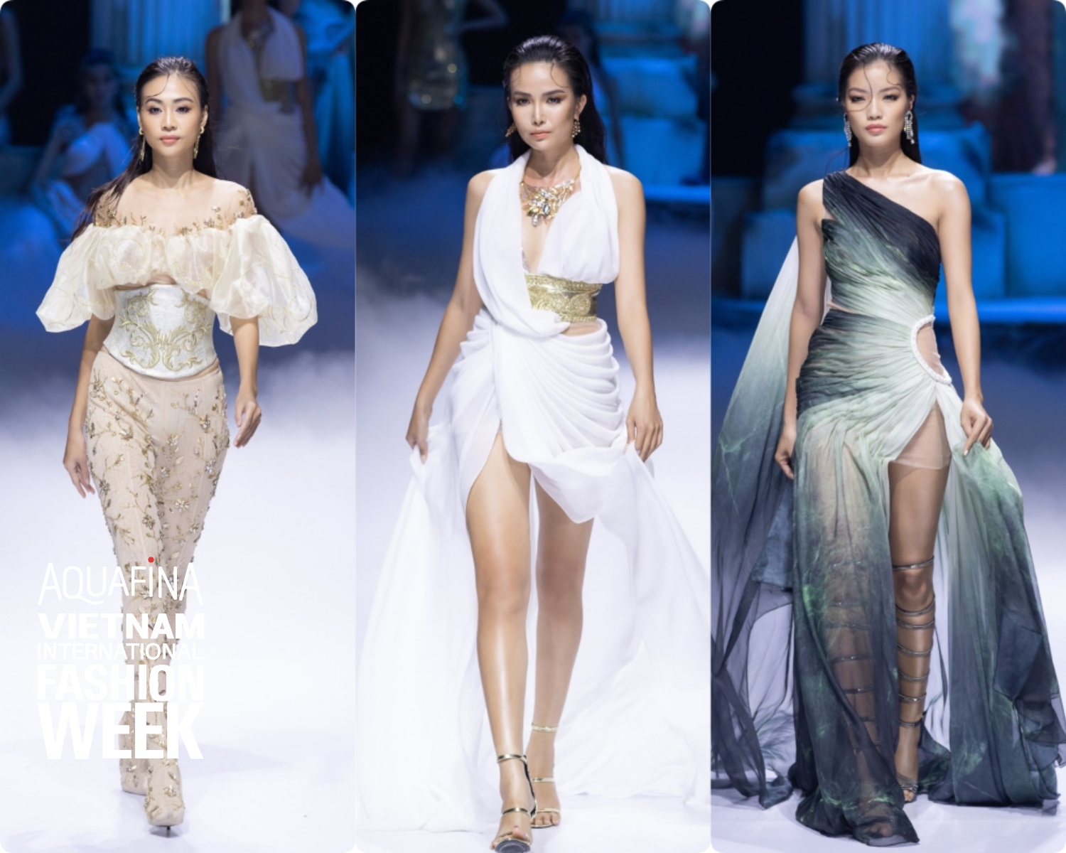 Cả dàn mỹ nhân Vbiz hóa thân thành "nữ hoàng Hi Lạp" trong show diễn của NTK Đỗ Long: "Căng nhất" là HH Đỗ Mỹ Linh với bộ cánh nặng tới 40kg - Ảnh 6. Cả dàn mỹ nhân Vbiz hóa thân thành "nữ hoàng Hi Lạp" trong show diễn của NTK Đỗ Long: "Căng nhất" là HH Đỗ Mỹ Linh với bộ cánh nặng tới 40kg - Ảnh 6.