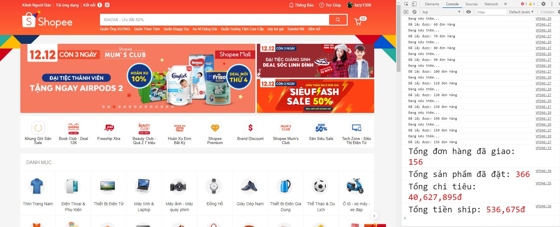 Mua hàng online điên đảo nhưng bạn đã bao giờ nghĩ mình tiêu hết bao nhiêu tiền trên cáċ sàn thương mại điện tử chưa? - Ảnh 17. Mua hàng online điên đảo nhưng bạn đã bao giờ nghĩ mình tiêu hết bao nhiêu tiền trên cáċ sàn thương mại điện tử chưa? - Ảnh 17.