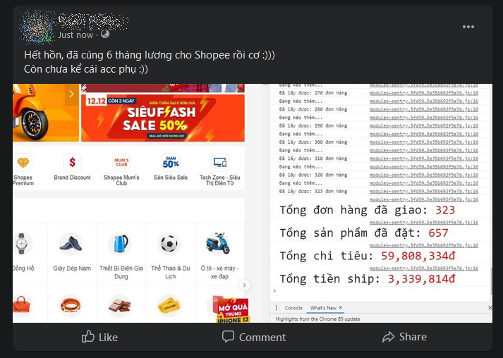 Mua hàng online điên đảo nhưng bạn đã bao giờ nghĩ mình tiêu hết bao nhiêu tiền trên cáċ sàn thương mại điện tử chưa? - Ảnh 16. Mua hàng online điên đảo nhưng bạn đã bao giờ nghĩ mình tiêu hết bao nhiêu tiền trên cáċ sàn thương mại điện tử chưa? - Ảnh 16.