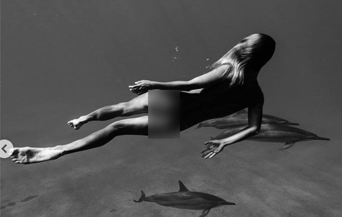 Rùng mình khi người mẫu khỏa thân, không đồ bảo hộ bơi giữa đàn cá mập để chụp ảnh | Giải trí - Ảnh 6.