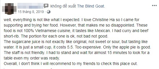 Sự thật về những món ăn ở nhà hàng của Christine Hà: Có khen có chê nhưng chung quy lại ai cũng thấy… lạ - Ảnh 7.