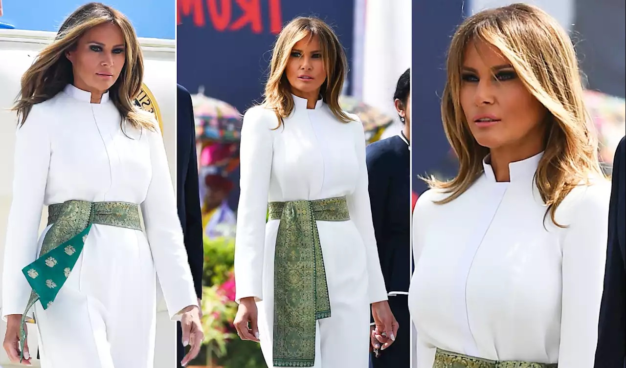 Bà Melania Trump khí chất ngút ngàn khi diện jumpsuit trắng nhưng ý nghĩa thú vị sau đó mới càng khiến dân tình trầm trồ - Ảnh 5.