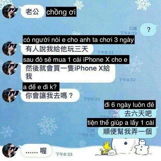 Anh chồng phũ hơn cả người yêu cũ: Vợ khoe trai lạ rủ &quot;chơi&quot; 3 ngày tặng iPhone X, dửng dưng đáp trả 1 câu nghe lộn mề - Ảnh 1.