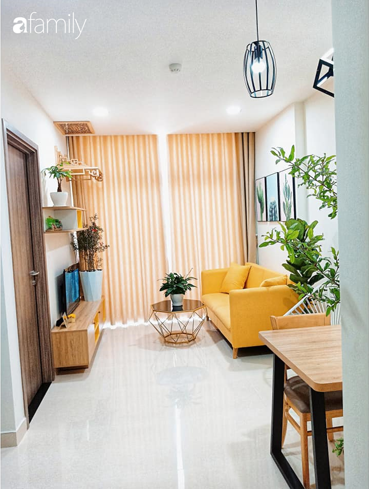 Sở hữu căn hộ 60m2, vợ đảm Đắk Lắk thiết kế theo tông màu vàng đẹp mê ly với chi phí 100 triệu  - Ảnh 2.