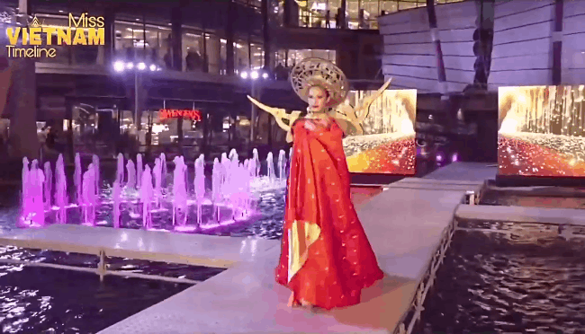 &quot;Người thương&quot; Trọng Hiếu trình diễn áo dài đỏ rực và bộ giáp chim hạc  uy quyền trên sân khấu Hoa hậu chuyển giới quốc tế 2020 - Ảnh 3.