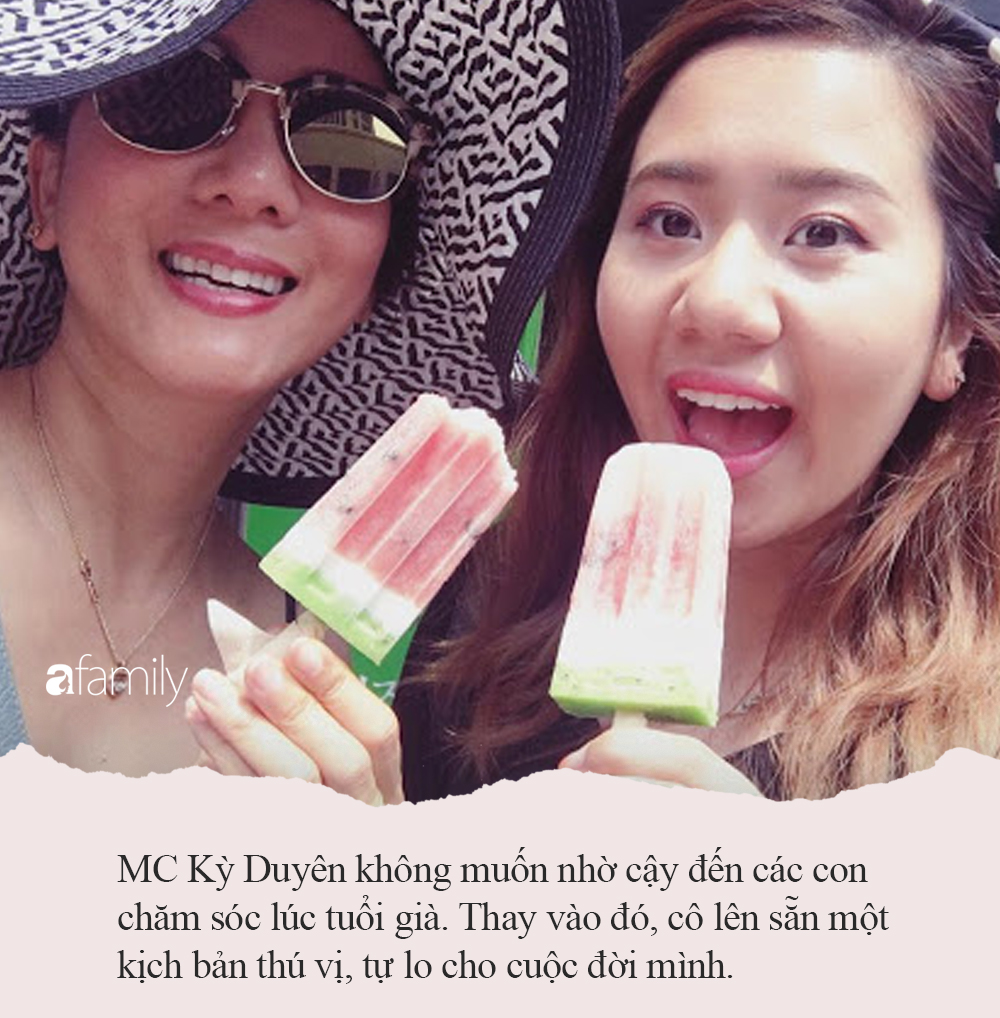 Lạ lùng như MC Kỳ Duyên: Nhất quyết không nhờ con chăm sóc lúc tuổi già, tự lên "kịch bản" hoàn hảo cho cuộc đời lúc xế chiều - Ảnh 4. Lạ lùng như MC Kỳ Duyên: Nhất quyết không nhờ con chăm sóc lúc tuổi già, tự lên "kịch bản" hoàn hảo cho cuộc đời lúc xế chiều - Ảnh 4.