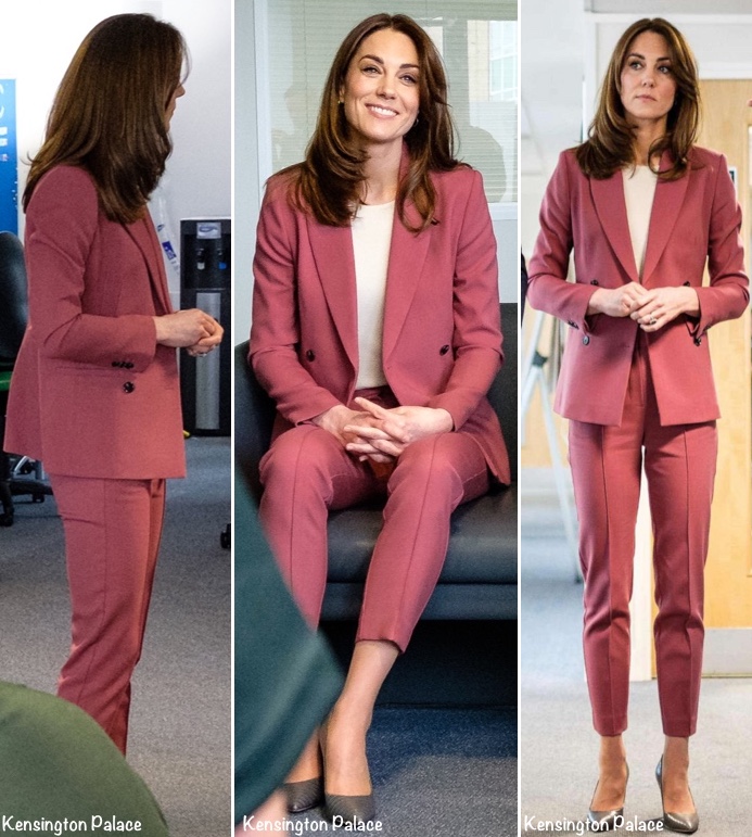 Lần đầu tiên Công nương Kate diện nguyên bộ suit, là &quot;học&quot; phá vỡ quy tắc Hoàng gia từ Meghan? - Ảnh 2.