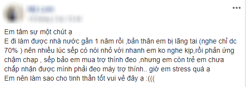 Được sếp khuyên dùng máy trợ thính vì mắc bệnh lãng tai, nàng công sở phản ứng: “Em còn trẻ, em không chấp nhận” - Ảnh 2.