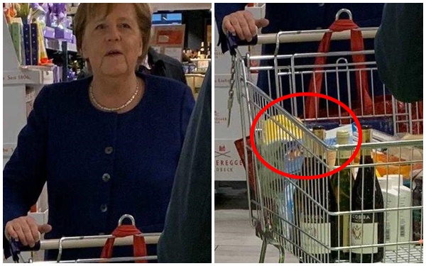 Thủ tướng Đức gây bão mạng xã hội khi xếp hàng đi siêu thị giữa dịch Covid-19, đáng chú ý nhất là những món đồ được mua - Ảnh 1.