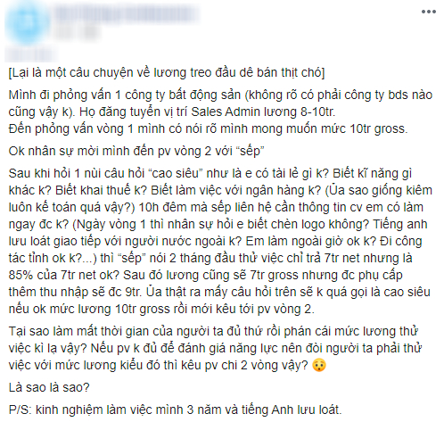 Thấy tin tuyển dụng với mức lương 8-10 triệu, ứng viên tham gia phỏng vấn 2 vòng, đến khi deal lương liền bị sếp “mặc cả” xuống còn 7 triệu - Ảnh 3.