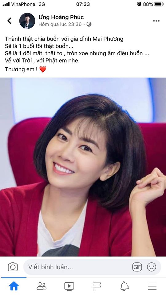 Bị cư dân mạng mỉa mai khi bày tỏ thương tiếc trước sự ra đi của Mai Phương, đây là cách ứng xử cực khéo của Ưng Hoàng Phúc - Ảnh 2.